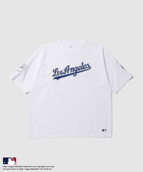 MLB(メジャーリーグベースボール)の「【MLB/メジャーリーグベースボール】チームロゴ フロントワッペン ルーズシルエット 半袖Tシャツ 吸水性 通気性(Tシャツ/カットソー・メンズ・アッシュグレー/ホワイト/スミクロ/ダークブルー・M/L/XL)」の21枚目の写真