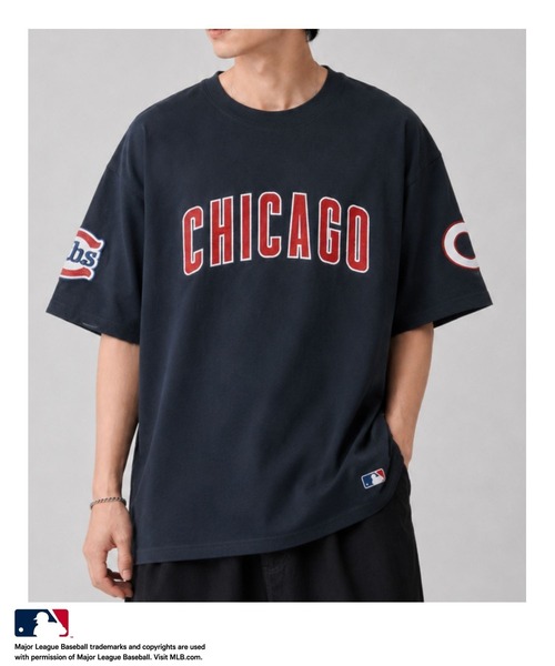 MLB(メジャーリーグベースボール)の「【MLB/メジャーリーグベースボール】チームロゴ フロントワッペン ルーズシルエット 半袖Tシャツ 吸水性 通気性(Tシャツ/カットソー・メンズ・アッシュグレー/ホワイト/スミクロ/ダークブルー・M/L/XL)」の20枚目の写真
