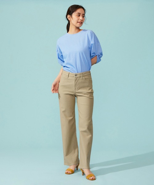 EDWIN(エドウィン)の「EDWIN LADIES ジャージーズ COOL ワイドデニムパンツ【涼】(その他パンツ・レディース・ベージュ/ダークインディゴブルー/ライトインディゴブルー・SMALL/MEDIUM/LARGE/X-LARGE/X-SMALL)」の13枚目の写真