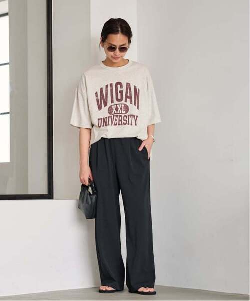 FRAMeWORK（フレームワーク）の「≪追加≫ポリエステルツイルリラックスパンツ 2（その他パンツ・レディース・ブラウン/ホワイト系その他/ブラック・36/34/40/38）」の11枚目の写真