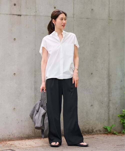 FRAMeWORK（フレームワーク）の「≪追加≫ポリエステルツイルリラックスパンツ 2（その他パンツ・レディース・ブラウン/ホワイト系その他/ブラック・36/34/40/38）」の12枚目の写真