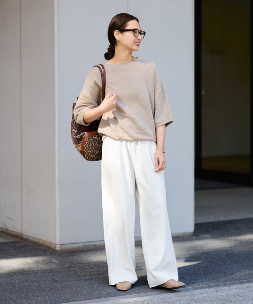 FRAMeWORK（フレームワーク）の「≪追加≫ポリエステルツイルリラックスパンツ 2（その他パンツ・レディース・ブラウン/ホワイト系その他/ブラック・36/34/40/38）」の15枚目の写真