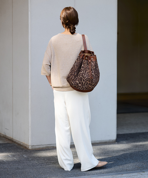 FRAMeWORK（フレームワーク）の「≪追加≫ポリエステルツイルリラックスパンツ 2（その他パンツ・レディース・ブラウン/ホワイト系その他/ブラック・36/34/40/38）」の17枚目の写真