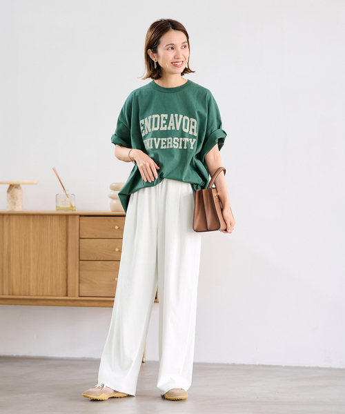 FRAMeWORK（フレームワーク）の「≪追加≫ポリエステルツイルリラックスパンツ 2（その他パンツ・レディース・ブラウン/ホワイト系その他/ブラック・36/34/40/38）」の20枚目の写真