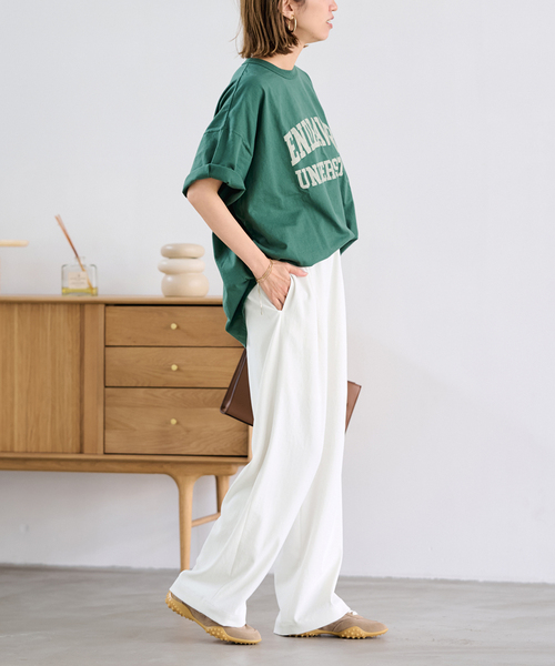 FRAMeWORK（フレームワーク）の「≪追加≫ポリエステルツイルリラックスパンツ 2（その他パンツ・レディース・ブラウン/ホワイト系その他/ブラック・36/34/40/38）」の21枚目の写真