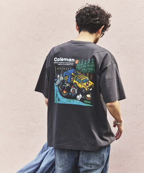 COLEMAN(コールマン)の「Coleman/コールマン Coleman×matsui×FREAK'S STORE 別注 バックプリント クルーネックTシャツ/Lake Side(Tシャツ/カットソー・メンズ・チャコールグレー/グレー/ホワイト/ブラウン・LARGE/SMALL/MEDIUM)」の7枚目の写真
