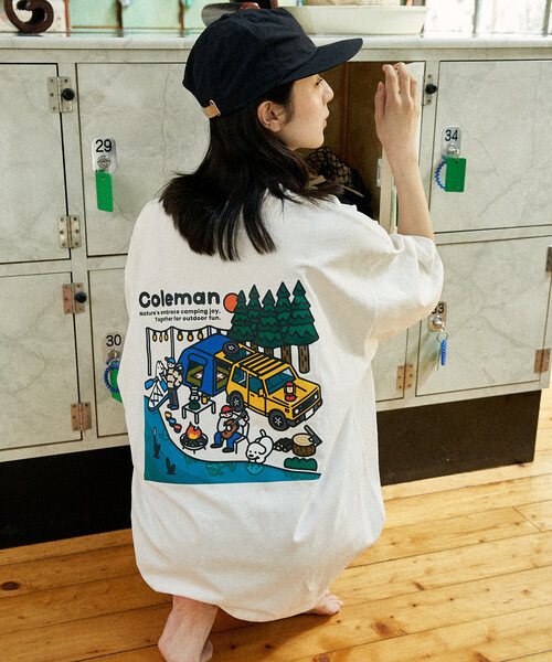 COLEMAN(コールマン)の「Coleman/コールマン Coleman×matsui×FREAK'S STORE 別注 バックプリント クルーネックTシャツ/Lake Side(Tシャツ/カットソー・メンズ・チャコールグレー/グレー/ホワイト/ブラウン・LARGE/SMALL/MEDIUM)」の14枚目の写真