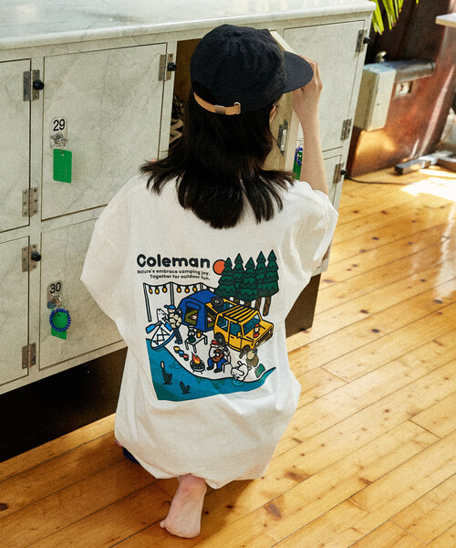 COLEMAN(コールマン)の「Coleman/コールマン Coleman×matsui×FREAK'S STORE 別注 バックプリント クルーネックTシャツ/Lake Side(Tシャツ/カットソー・メンズ・チャコールグレー/グレー/ホワイト/ブラウン・LARGE/SMALL/MEDIUM)」の15枚目の写真