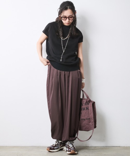 CHIC STYLE(シックスタイル)の「バルーンパンツ<大きいサイズ有>シックスタイル(その他パンツ・レディース・ブラック/ブラウン系・M/L/LL/3L/4L/5L)」の8枚目の写真