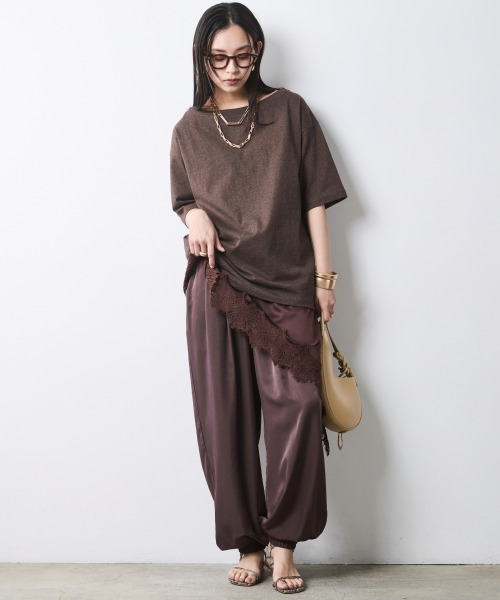 CHIC STYLE(シックスタイル)の「バルーンパンツ<大きいサイズ有>シックスタイル(その他パンツ・レディース・ブラック/ブラウン系・M/L/LL/3L/4L/5L)」の15枚目の写真
