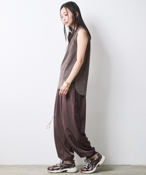 CHIC STYLE(シックスタイル)の「バルーンパンツ<大きいサイズ有>シックスタイル(その他パンツ・レディース・ブラック/ブラウン系・M/L/LL/3L/4L/5L)」の16枚目の写真