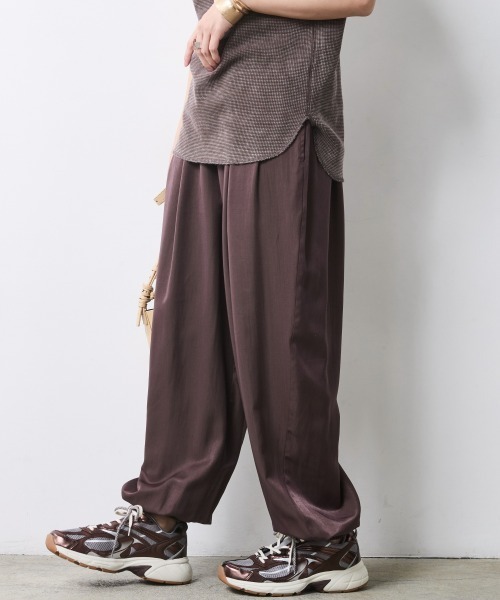 CHIC STYLE(シックスタイル)の「バルーンパンツ<大きいサイズ有>シックスタイル(その他パンツ・レディース・ブラック/ブラウン系・M/L/LL/3L/4L/5L)」の22枚目の写真