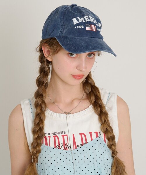 w closet（ダブルクローゼット）の「国旗柄キャップ（キャップ・レディース・ネイビー/ブラウン/チャコールグレー・FREE）」の15枚目の写真
