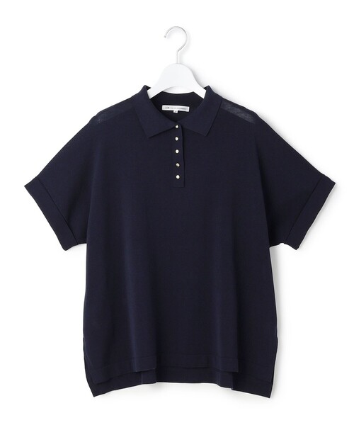 23区 L(ニジュウサンクオオキイサイズ)の「リラクシー ポロニット(ニット/セーター・レディース・モスグリーン系/ベージュ系/ダークブラウン系/ネイビー系・46/44)」の16枚目の写真