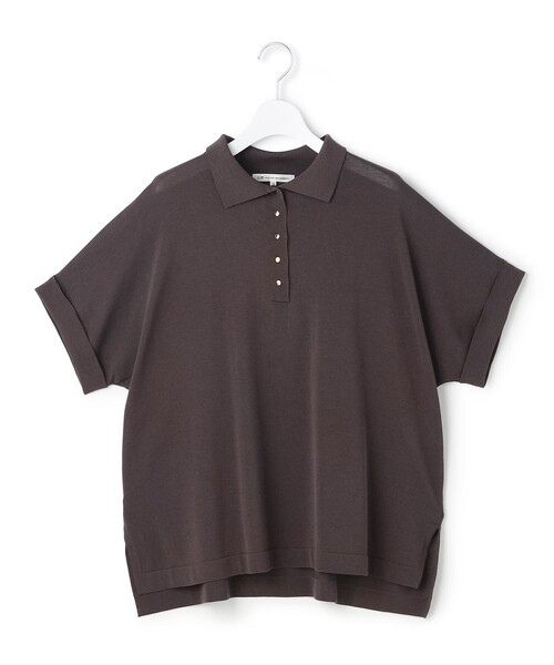 23区 L(ニジュウサンクオオキイサイズ)の「リラクシー ポロニット(ニット/セーター・レディース・モスグリーン系/ベージュ系/ダークブラウン系/ネイビー系・46/44)」の17枚目の写真