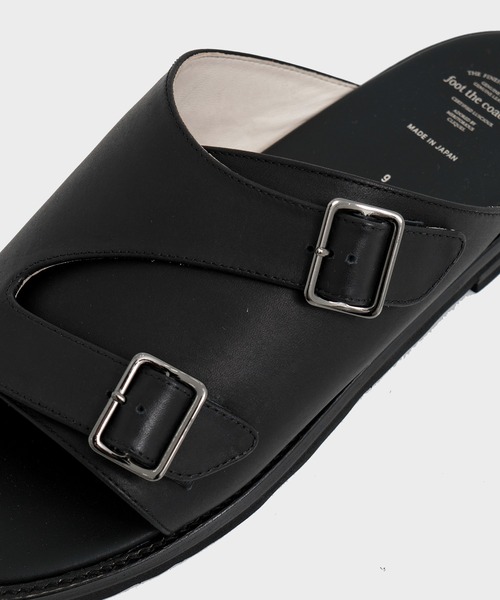 foot the coacher(フットザコーチャー)の「【foot the coacher / フットザコーチャー】DOUBLE BELT SANDALS(VIBRAM TILE MORFLEX)(サンダル・メンズ・ブラック・7/8/9)」の5枚目の写真