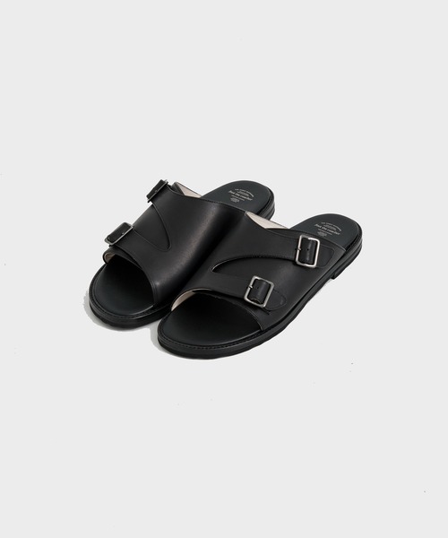 foot the coacher(フットザコーチャー)の「【foot the coacher / フットザコーチャー】DOUBLE BELT SANDALS(VIBRAM TILE MORFLEX)(サンダル・メンズ・ブラック・7/8/9)」の7枚目の写真
