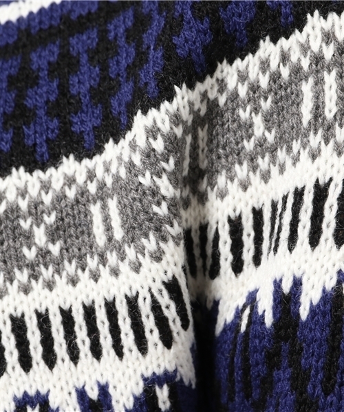Discoat Parisien(ディスコートパリシアン)の「ノルディック柄プルオーバー(ニット/セーター・レディース・ネイビー/オフホワイト/ブラック・LARGE/MEDIUM)」の4枚目の写真