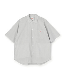 DANTON(�_���g��)��Men's T/C Poplin Short Sleeve Work Shirt(�V���c/�u���E�X)