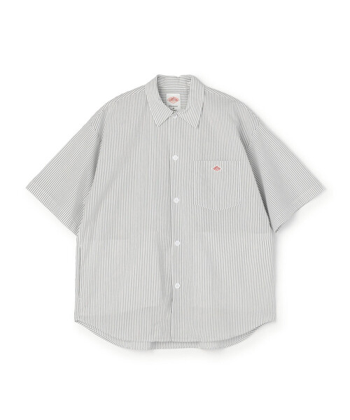 DANTON(�_���g��)��Men's T/C Poplin Short Sleeve Work Shirt(�V���c/�u���E�X)