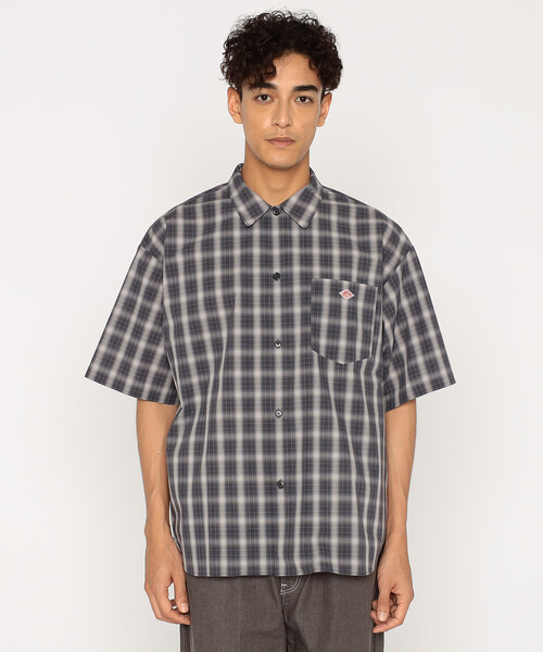 DANTON(ダントン)の「Men's T/C Poplin Short Sleeve Work Shirt(シャツ/ブラウス・メンズ・ホワイト系その他/グレー系その他/ブルー系その他5/ブルー系その他/グリーン系その他/グリーン系その他2・42/40/44/38)」の2枚目の写真