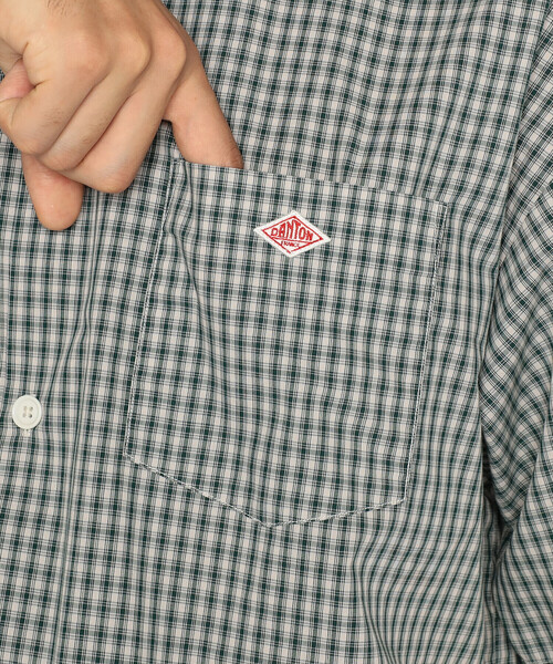 DANTON(ダントン)の「Men's T/C Poplin Short Sleeve Work Shirt(シャツ/ブラウス・メンズ・ホワイト系その他/グレー系その他/ブルー系その他5/ブルー系その他/グリーン系その他/グリーン系その他2・42/40/44/38)」の8枚目の写真