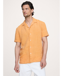 スタンダードフィット リネン リゾートシャツ