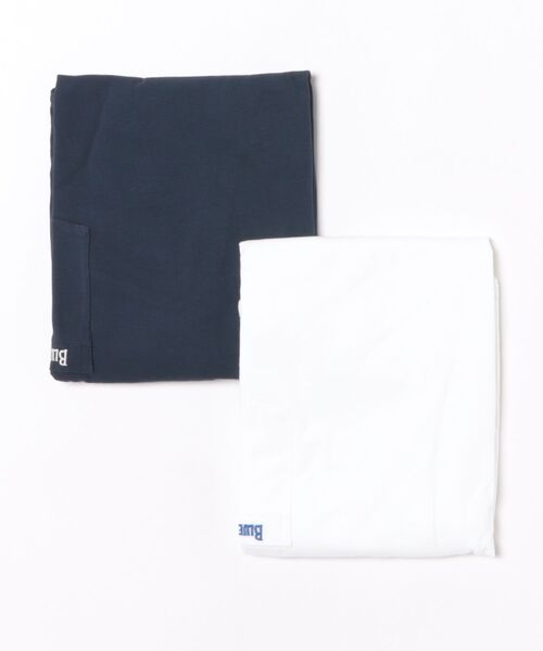 BLUE BLUE(ブルーブルー)の「FRUIT OF THE LOOM×BLUE BLUE /オーガニックコットン2パックCNポケットTシャツ26(Tシャツ/カットソー・メンズ・ネイビー/ナチュラル・XL/M/S/L)」の11枚目の写真