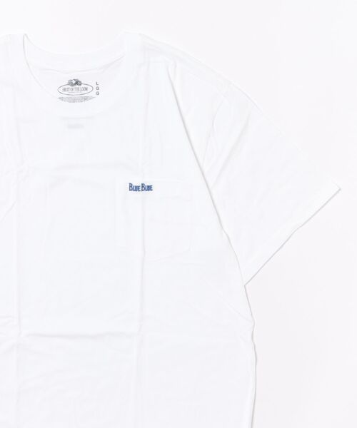 BLUE BLUE(ブルーブルー)の「FRUIT OF THE LOOM×BLUE BLUE /オーガニックコットン2パックCNポケットTシャツ26(Tシャツ/カットソー・メンズ・ネイビー/ナチュラル・XL/M/S/L)」の14枚目の写真