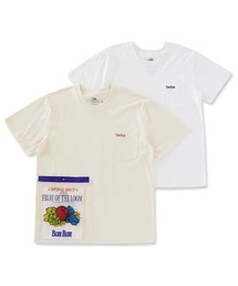 BLUE BLUE（ブルーブルー）の「FRUIT OF THE LOOM×BLUE BLUE /オーガニックコットン2パックCNポケットTシャツ26（Tシャツ/カットソー）」
