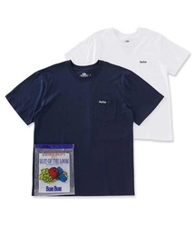 BLUE BLUE（ブルーブルー）の「FRUIT OF THE LOOM×BLUE BLUE /オーガニックコットン2パックCNポケットTシャツ26（Tシャツ/カットソー）」