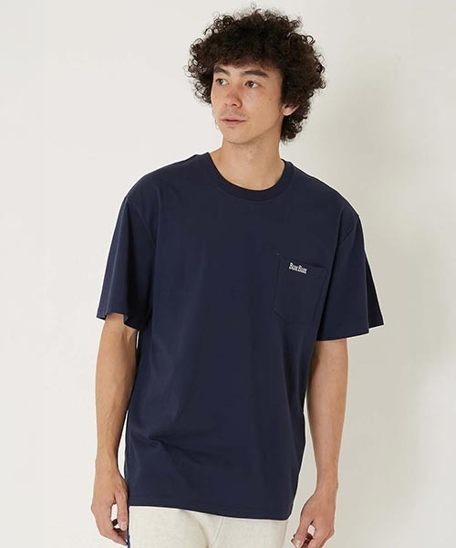 BLUE BLUE(ブルーブルー)の「FRUIT OF THE LOOM×BLUE BLUE /オーガニックコットン2パックCNポケットTシャツ26(Tシャツ/カットソー・メンズ・ネイビー/ナチュラル・XL/M/S/L)」の7枚目の写真