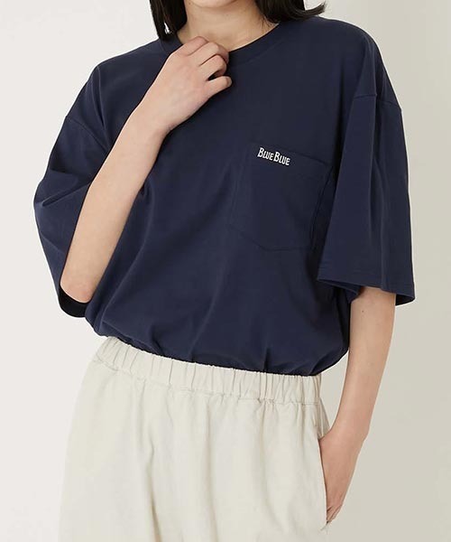 BLUE BLUE(ブルーブルー)の「FRUIT OF THE LOOM×BLUE BLUE /オーガニックコットン2パックCNポケットTシャツ26(Tシャツ/カットソー・メンズ・ネイビー/ナチュラル・XL/M/S/L)」の9枚目の写真