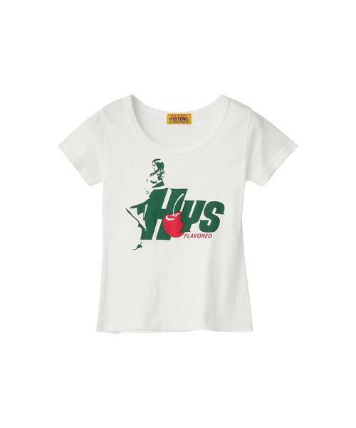 HYSTERIC GLAMOUR（ヒステリックグラマー）の「HYS FLAVOR チビTシャツ（Tシャツ/カットソー・レディース・グリーン/ホワイト/ブラック・FREE）」の2枚目の写真