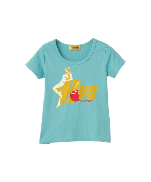 HYSTERIC GLAMOUR（ヒステリックグラマー）の「HYS FLAVOR チビTシャツ（Tシャツ/カットソー・レディース・グリーン/ホワイト/ブラック・FREE）」の3枚目の写真