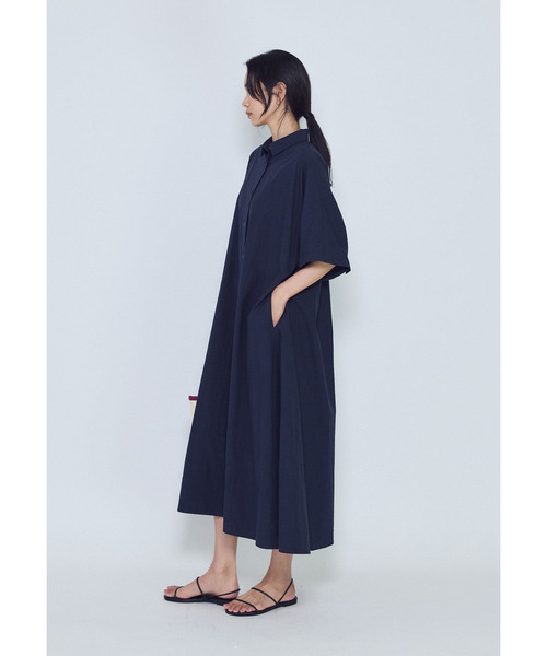 1er Arrondissement(プルミエアロンディスモン)の「ドルマンスリーブシャツワンピース(ドレス・レディース・ブルー系その他3/モカ・36/38)」の5枚目の写真
