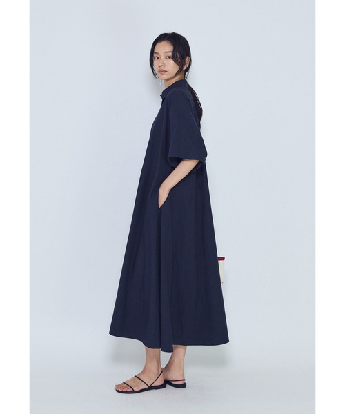 1er Arrondissement(プルミエアロンディスモン)の「ドルマンスリーブシャツワンピース(ドレス・レディース・ブルー系その他3/モカ・36/38)」の6枚目の写真