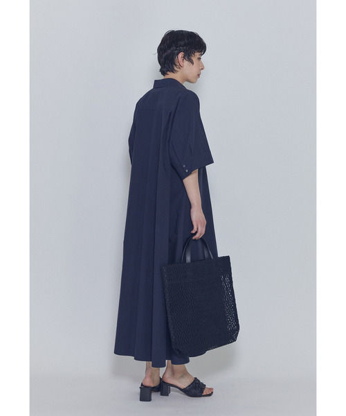 1er Arrondissement(プルミエアロンディスモン)の「ドルマンスリーブシャツワンピース(ドレス・レディース・ブルー系その他3/モカ・36/38)」の9枚目の写真