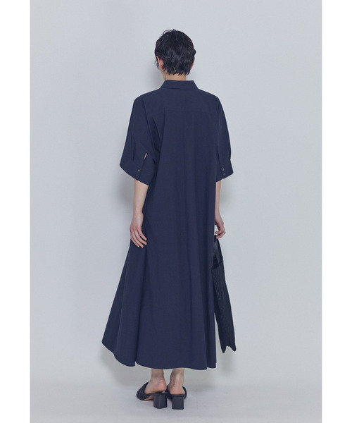 1er Arrondissement(プルミエアロンディスモン)の「ドルマンスリーブシャツワンピース(ドレス・レディース・ブルー系その他3/モカ・36/38)」の10枚目の写真