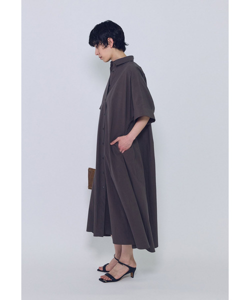 1er Arrondissement(プルミエアロンディスモン)の「ドルマンスリーブシャツワンピース(ドレス・レディース・ブルー系その他3/モカ・36/38)」の15枚目の写真