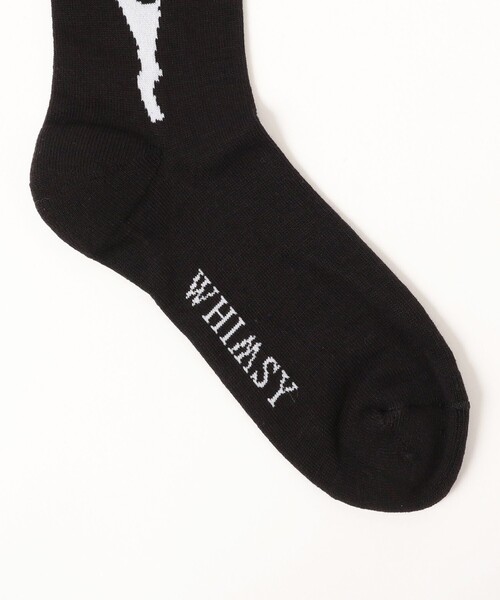 Whimsy(ウィムジー)の「WHIMSY SOCKS / KHEIRA SOCKS(ソックス/靴下・メンズ・ブラック・ONE SIZE)」の3枚目の写真