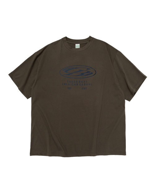 CARGOBROS（カーゴブロス）の「(ビッグサイズ) ラウンドサークルロゴ半袖Tシャツ (カーキ)（Tシャツ/カットソー・メンズ・その他・FREE）」の6枚目の写真