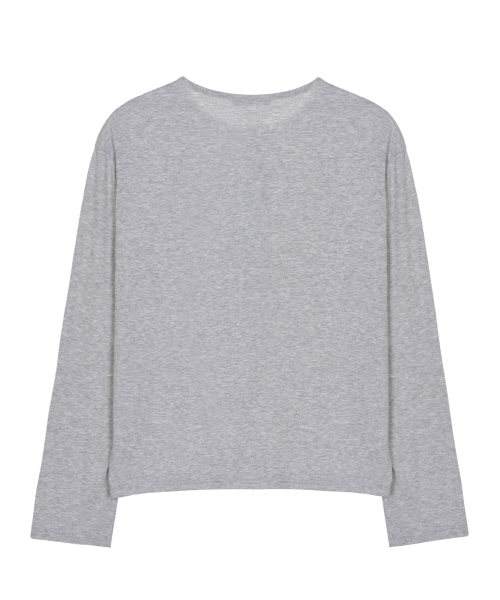 NICK&NICOLE（ニックアンドニコール）の「RIBBED BUTTERFLY PATCH CARDIGAN_GRAY（カーディガン/ボレロ・メンズ・その他・MEDIUM/LARGE）」の2枚目の写真