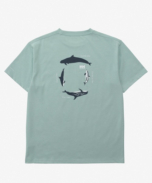 HELLY HANSEN(ヘリーハンセン)の「【HELLY HANSEN】HELLY HANSEN SMILES Tシャツ(Tシャツ/カットソー・レディース・ライトグリーン系/ホワイト・S/M/L/XL)」の2枚目の写真