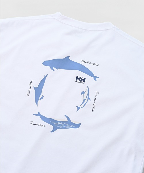 HELLY HANSEN(ヘリーハンセン)の「【HELLY HANSEN】HELLY HANSEN SMILES Tシャツ(Tシャツ/カットソー・レディース・ライトグリーン系/ホワイト・S/M/L/XL)」の4枚目の写真