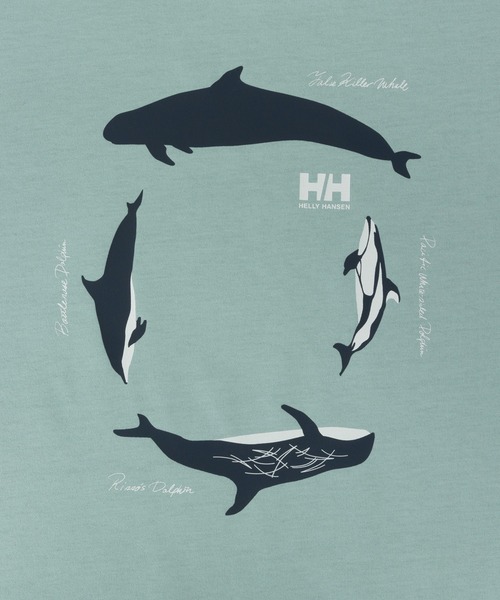 HELLY HANSEN(ヘリーハンセン)の「【HELLY HANSEN】HELLY HANSEN SMILES Tシャツ(Tシャツ/カットソー・レディース・ライトグリーン系/ホワイト・S/M/L/XL)」の8枚目の写真