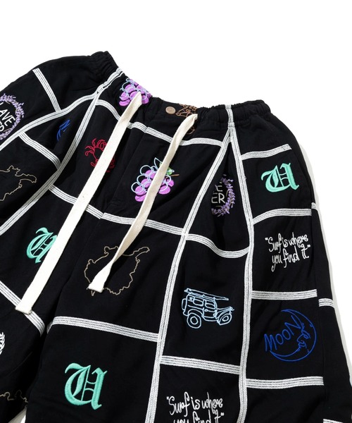 Universal Style Wear(ユニバーサルスタイルウェア)の「Universal Style Wear/ユニバーサルスタイルウェア Patchwork embroidery shorts(その他パンツ・メンズ・ブラック・LARGE/MEDIUM)」の2枚目の写真