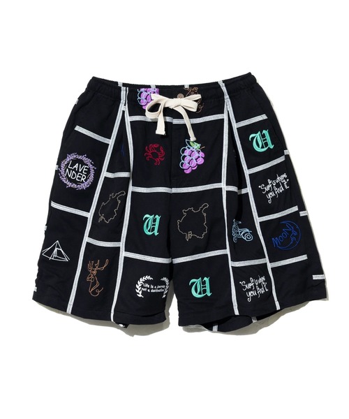 Universal Style Wear(ユニバーサルスタイルウェア)の「Universal Style Wear/ユニバーサルスタイルウェア Patchwork embroidery shorts(その他パンツ・メンズ・ブラック・LARGE/MEDIUM)」の7枚目の写真