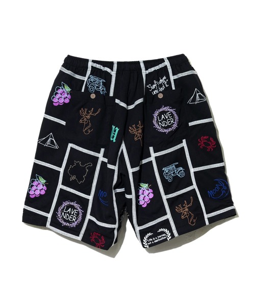 Universal Style Wear(ユニバーサルスタイルウェア)の「Universal Style Wear/ユニバーサルスタイルウェア Patchwork embroidery shorts(その他パンツ・メンズ・ブラック・LARGE/MEDIUM)」の8枚目の写真