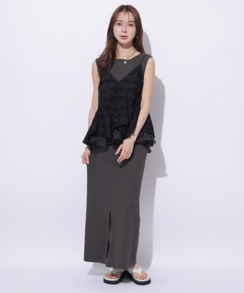 Mystrada(マイストラーダ)の「デコラキャミ(シャツ/ブラウス・レディース・ホワイト/ピンク/ブラック・36/38)」の20枚目の写真